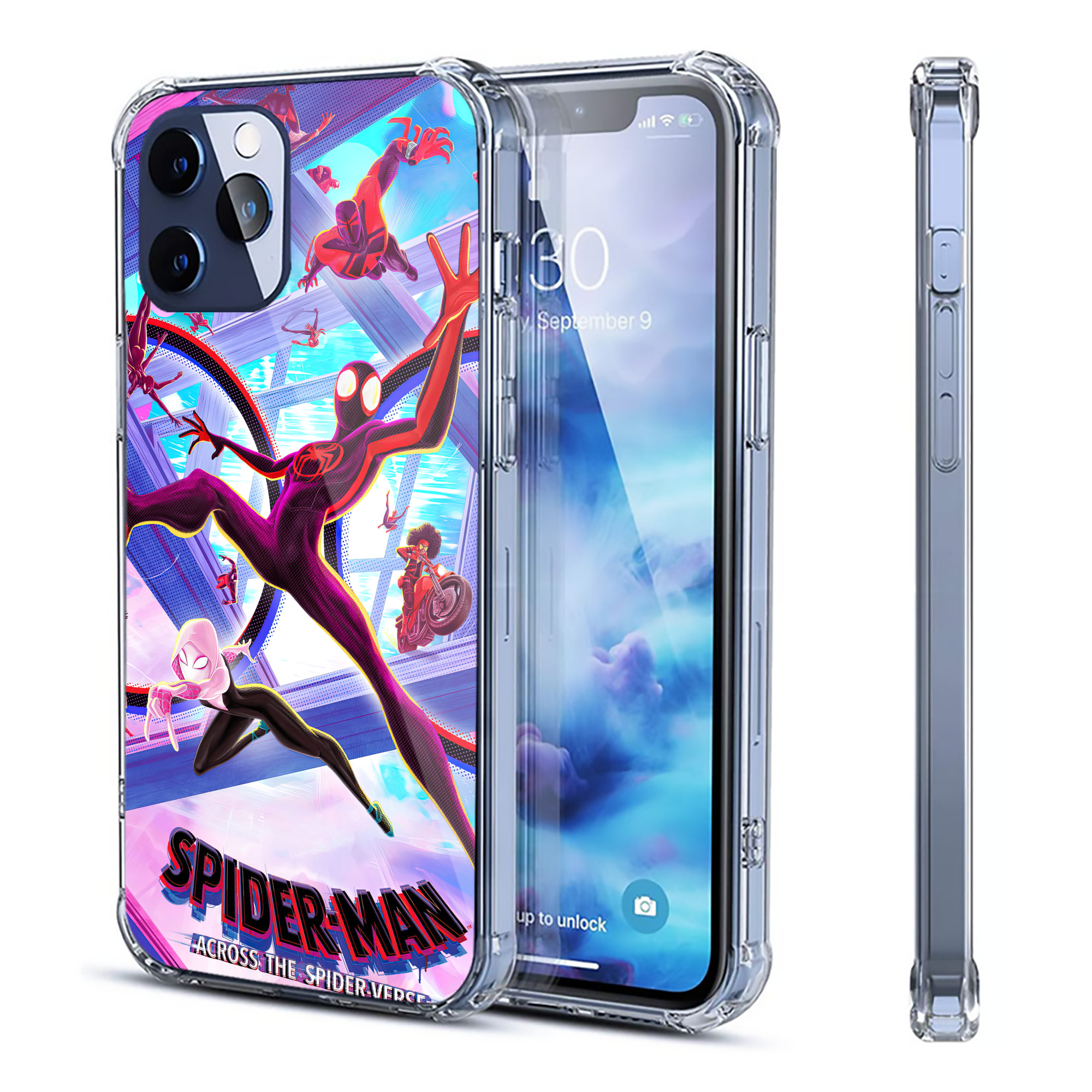 （画像用） Spider Man スパイダーマン 【iPhone 12シリーズ対応】透明スマホケース（クリアソフトケース）